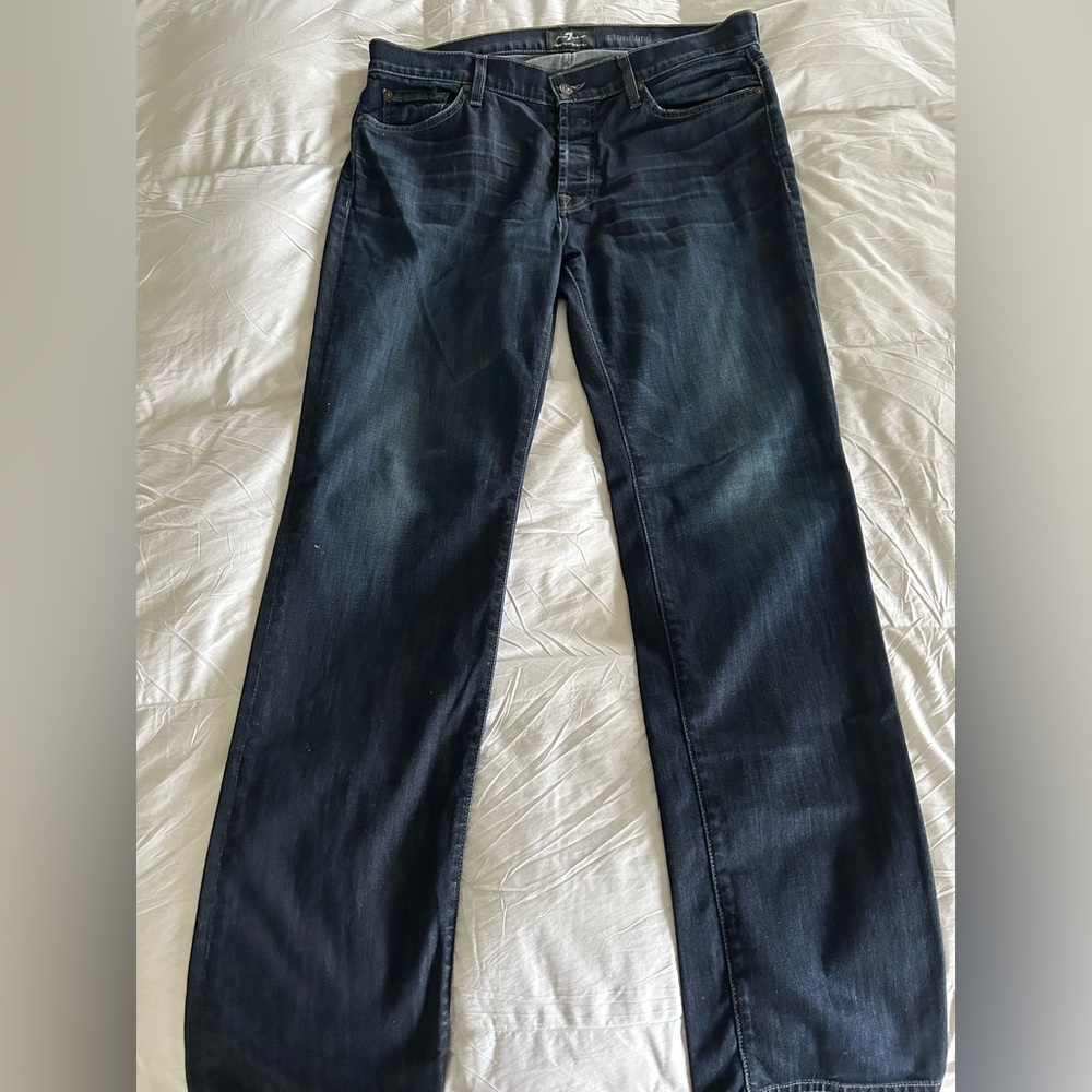7 for All Mankind Men’s Standard Fit Straight Leg Jeans 36x33